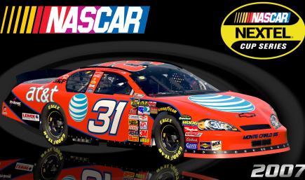 #31 Jeff Burton 2007 AT&T Mobility Chevrolet Monte Carlo SS Sim Stamped Number