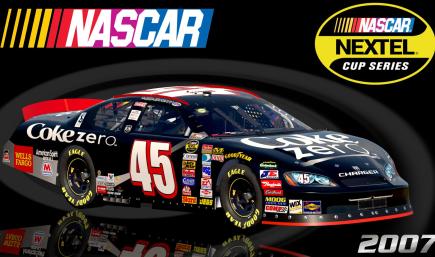 #45 Kyle Petty 2007 Coke Zero Dodge Charger