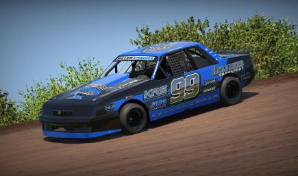 Miller Kangas / Blue & Chrome Mini-Stock / #99