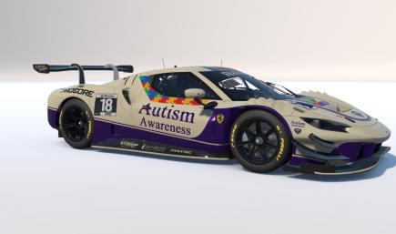Smith Autism Awareness Ferrari 296 GT3
