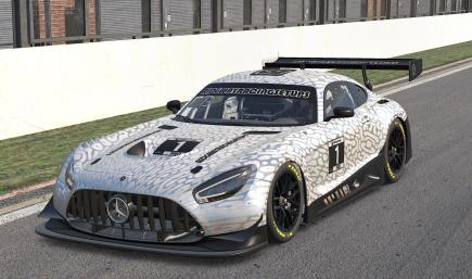 Mercedes GT3 White RRS Graffiti Chrome