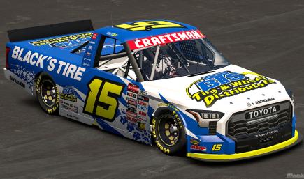 2026 Tanner Gray #15 Blacks Tire Toyota Tundra (No Number)