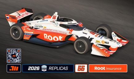 2026 Marcus Armstrong #66 Root Insurance IndyCar with Custom Number