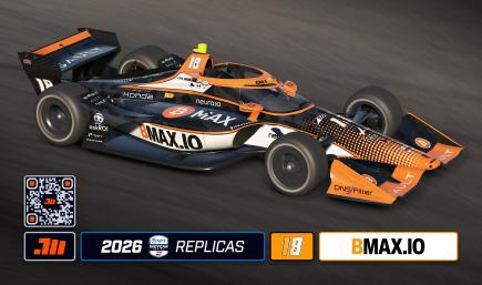 2026 Romain Grosjean #18 Bitcoin Max IndyCar with Custom Number