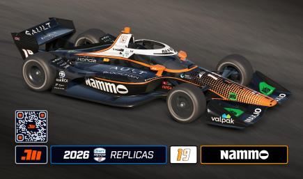 2026 Dennis Hauger #19 Nammo IndyCar with Custom Number