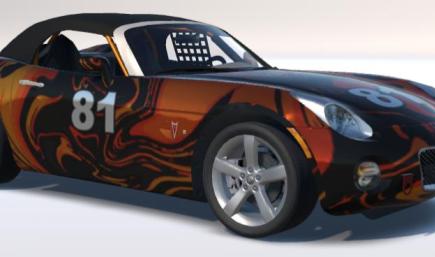 Pontiac Solstice Orange-Black Chrome