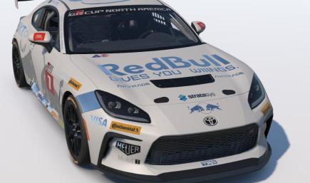 White Chrome Red Bull Gives You Wings Toyota GR86