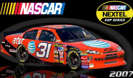 #31 Jeff Burton 2007 AT&T Mobility Impala SS COT Sim Stamped Number