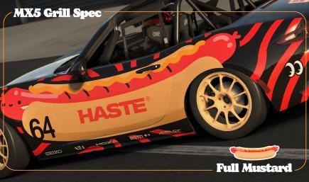 MX5 Grill Spec - Sausage racer - Haste