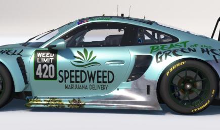 N24 Team paint Speed Weed Delivery Porsche 992r GT3