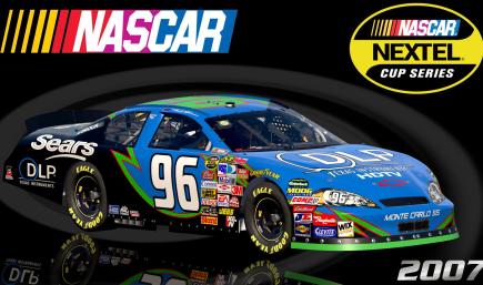 #96 Tony Raines 2007 DLP HDTV Sears Chevrolet Monte Carlo SS Sim Stamped Number