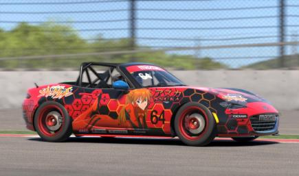 Evangelion Asuka Langley Sohryu Eva-02 Itasha Mx5 