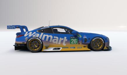 BMW M8 GTE Team Walmart 2026 team car