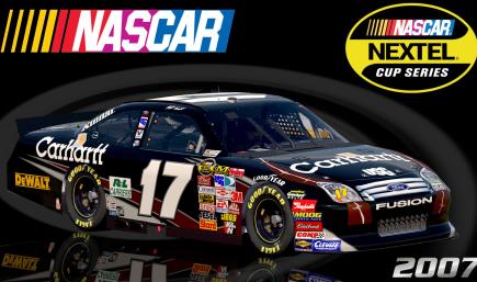 #17 Matt Kenseth 2007 Carhartt Ford Fusion COT Sim Stamped Number