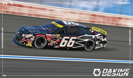 OFFICIAL Sim-Stamped #66 Foxxtecca x MBM Motorsports Dystany Spurlock ARCA Menards Chevrolet SS
