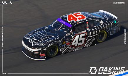 OFFICIAL Sim-Stamped #45 Alpha Prime Racing x Foxxtecca Lavar Scott Xfinity Series Camaro