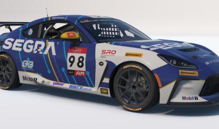 2026 RVA Graphics Motorsports By Speed Syndicate #98 SEGRA Toyota GR Cup Car COTA Raced Version