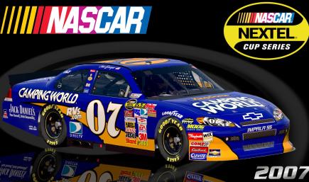 #07 Clint Bowyer 2007 Camping World Impala SS COT Sim Stamped Number