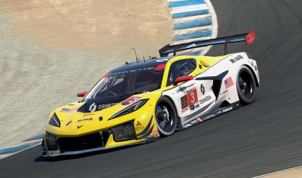 2026 Laguna Seca Pratt Miller Motorsports Corvette | Black Windshield Banner