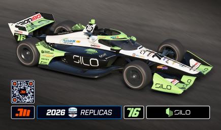 2026 Rinus Veekay #76 Silo IndyCar with Custom Number