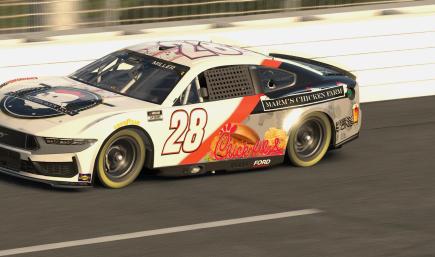 Chick Fil A - Marms Chicken Farm Dark Horse Mustang NASCAR Cup Car