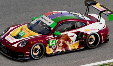 Umamusume: Pretty Derby - Forever Young (Porsche 992 GT3 R - IMSA GTD) [Anime/Itasha]