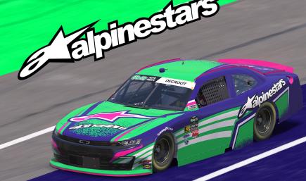 Alpinestars Techstar Nomur - Purple Green Pink