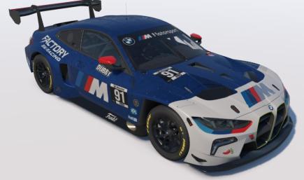 BMW M Satin Blue Factory Sim Racing