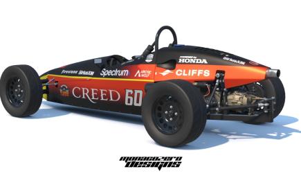 2025 Felix Rosenqvist SiriusXM/Creed Indy 500 Formula Vee (Sim-Stamped)