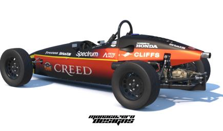 2025 Felix Rosenqvist SiriusXM/Creed Indy 500 Formula Vee (No Number)