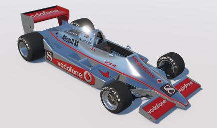 Vodafone McLaren fictional custom paint for Oliver Bird