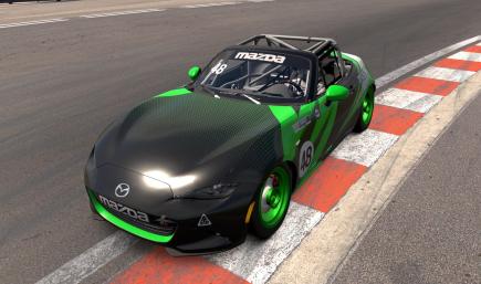 Green/Black/White Halftones - Global Mazda MX-5 Cup