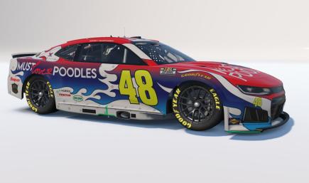 2026 Grant Humphrey #48 Must Love Poodles Patriotic Chevrolet ZL1 1LE