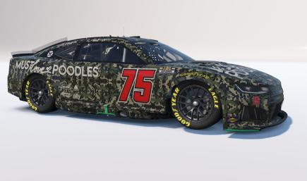 2026 Evan Fuqua #NA Must Love Poodles Patriotic Chevrolet ZL1 1LE