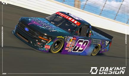 OFFICIAL #69 Foxxtecca x MBM Motorsports Dystany Spurlock NASCAR Craftsman Truck Series Ford F-150