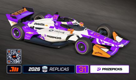 2026 Ryan Hunter-Reay #31 Prizepicks IndyCar with Custom Number