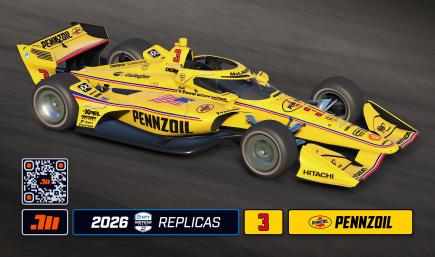 2026 Scott McLaughlin #3 Pennzoil IndyCar with Custom Number