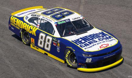 2026 Rajah Caruth Hendrick Cars.com Navy Throwback Chevrolet (No #s)