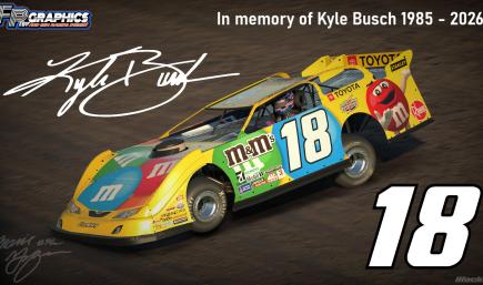 Kyle Busch 18 Tribute Dirt Latemodel