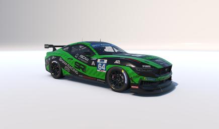 Ford Mustang GT4 Sham Racing Green