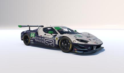 Ferrari 296 GT3 Sham Racing Blue IMSA