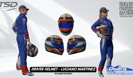 Luciano Martinez – Ombra Racing Official Helmet 2026