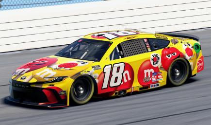 Kyle Busch 2026 M&Ms Red Nose Day Cup Camry (Custom Numbers)