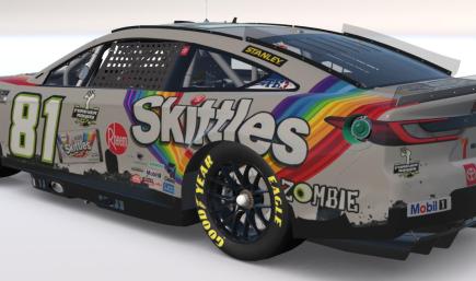 Sim Stamped - Eli OQuinn - Skittles Zombie / Kyle Busch Tribute - PRSL Cup Series Season 3