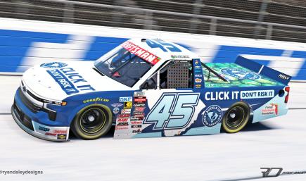 Official 2026 #45 Ross Chastain Click It South Carolina With Numbers