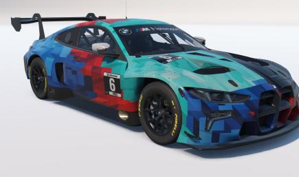 BMW M4 GT3 EVO Factory Paint - logo & sponsor free