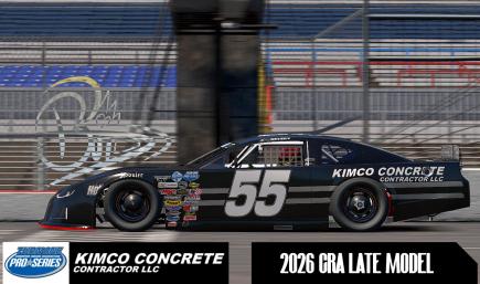 2026 Charlie Keeven Kimco Concrete Contractors Late Model #55
