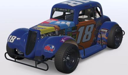 Kyle Busch Caramel M&Ms Dirt Legend (Win Sticker) (Custom Number)