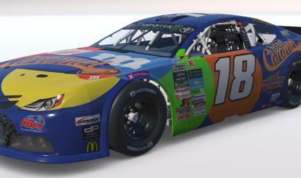 Kyle Busch Caramel M&Ms Euro NASCAR (Custom Number 18)