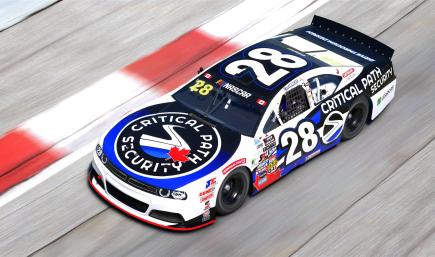 2025 Ryan Vargas #28 Critical Path Security NASCAR Canada Dodge Challenger